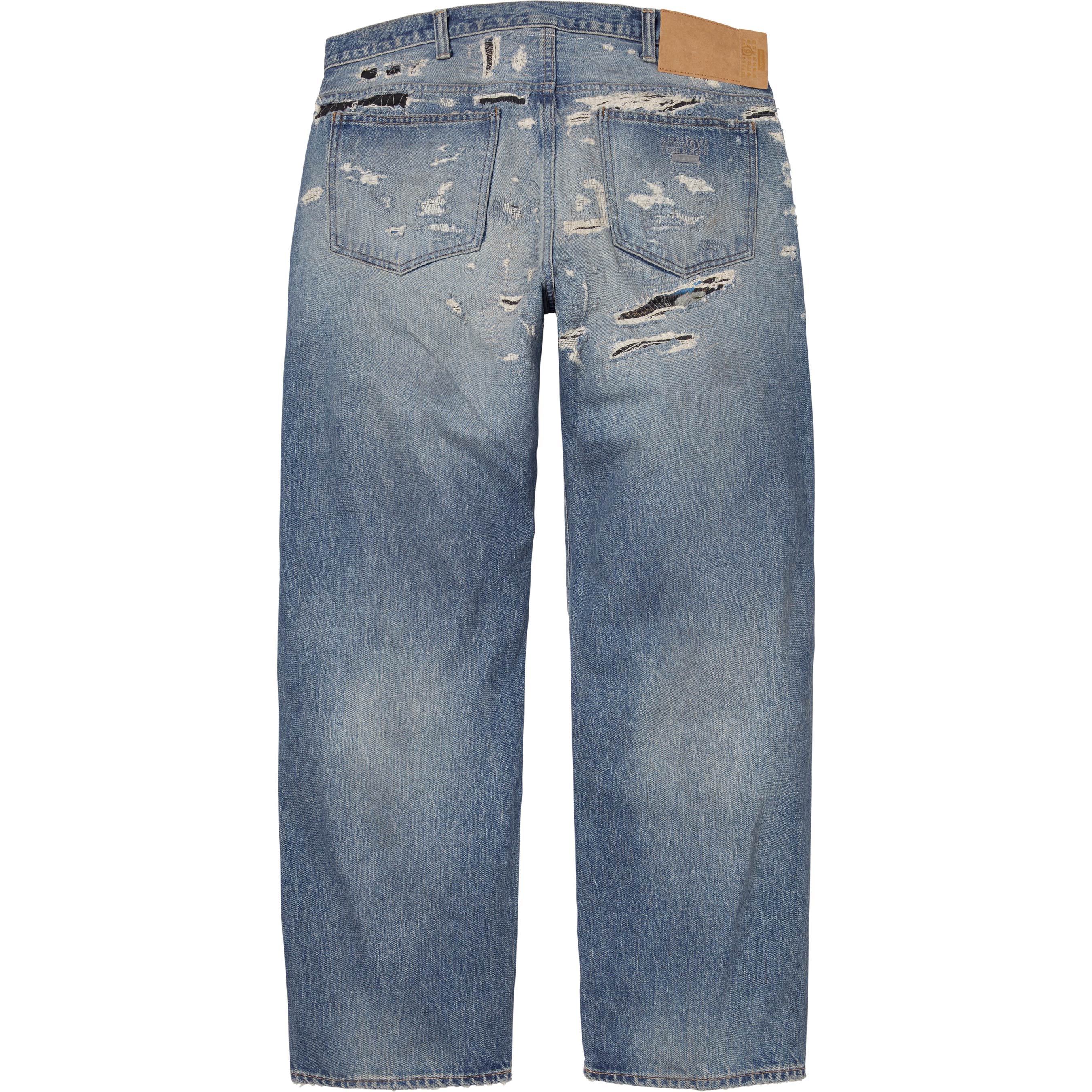 Supreme®/MM6 Maison Margiela Distressed Loose Fit Selvedge Jean view 6